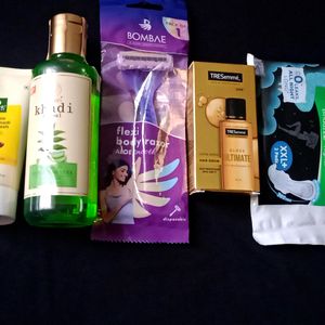 Face Wash,Shampoo,Serum, Women's Razor,sanitarypad