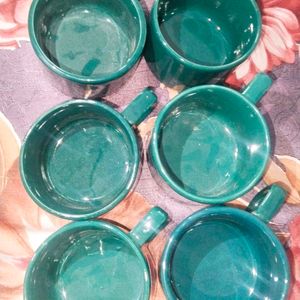 Aesthetic Cup Drak Green Colour