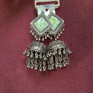 Mini Mirror Design Earrings & Studs