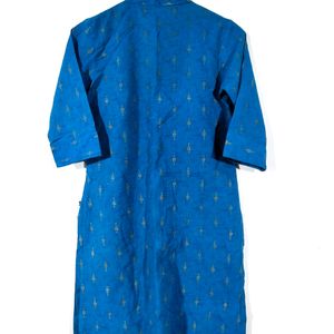 Sky Blue Printed Kurta (Women's)