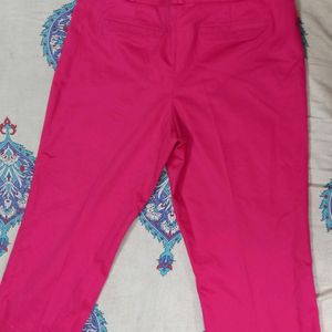 Worthington Pink Coloured Capri with Pocket