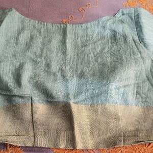 Very Unique Colour Ghicha Silk With Blouse