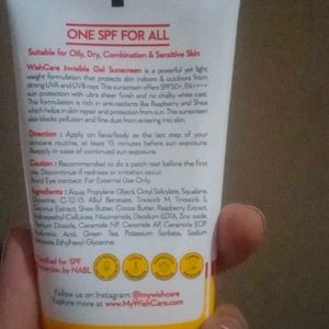 Sunscreen Wishcare