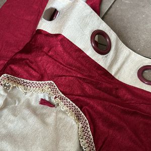 Single Peice Maroon Curtain