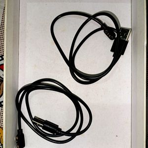 Pair Of 2 (Type C) Port & (POGO) pin Cable