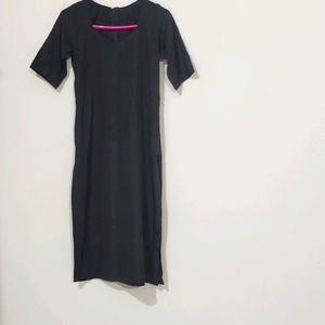 Black Stitched Kurti