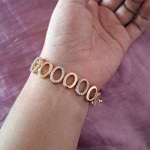 Rose Gold Stone Studded Bracelet