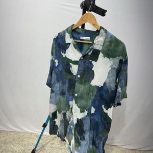 Zara Oversized Abstract Print Shirt - XL