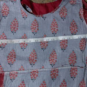 Pure Cotton A-line Kurti