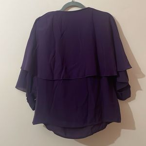 Purple Blouson Top