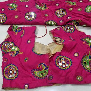 Chaniya Choli With Dupatta Rani Pink Colour