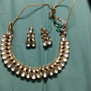 Party Wear Kundan Necklace Set