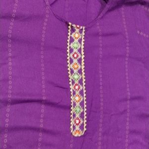 Purple 💜 Kurta Set