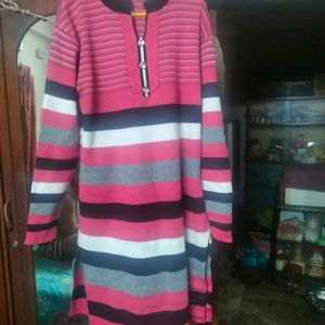 Multicolour Woolen Kurti.