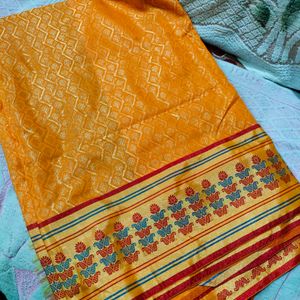 Yellow Kanjeevaram Saree