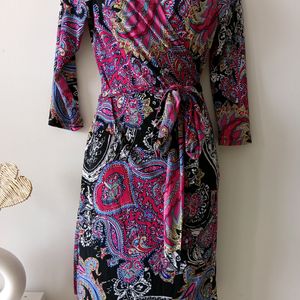 Elegant Imported Wrap Dress