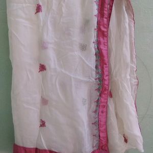 Long Kurti Set With Dupatta And Shrug