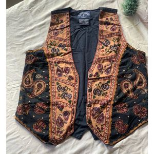 Vintage Unisex Authentic Floral Waistcoat