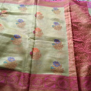 Beautiful Chanderi Silk Saree🤩