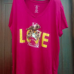 Leopard Bow Perfume Love Tee