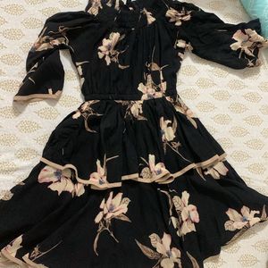 Black Floral Dress For 12-13 Year Old Girls