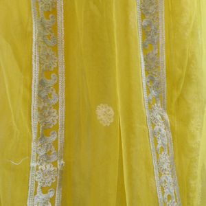 Yellow Embroidery Dupatta