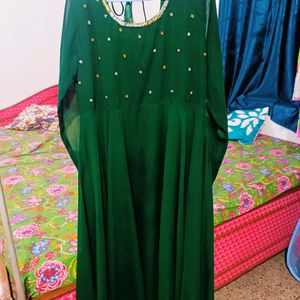 Pretty Green Anarkali Kurta