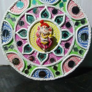 New Handmade Ganesha Lippan Art