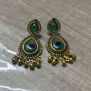 Peacock Design Earring