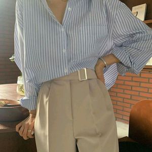 H&M Y2k Pinteresty Oversized Blue Pastel Shirt