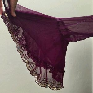 Floor Length Gown - Purple