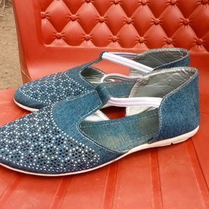 Women Denim Flat