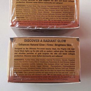 Combo Of 2 Pilgrim Gold Facial Mask