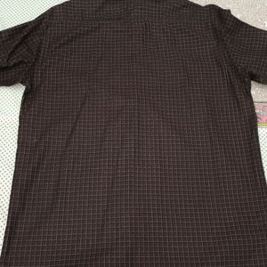 Dark Burgundy Checks Shirt