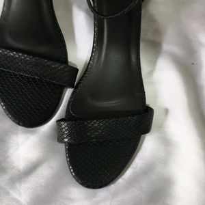 Black Heels with Ankle Loop