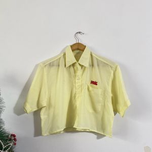 Yellow Crop Shirt