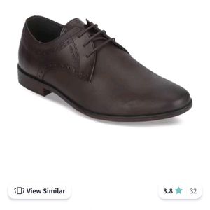 Red Tape Men Brown Leather Formal Derbys