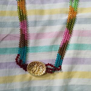 Long Cristal Necklace With Locket