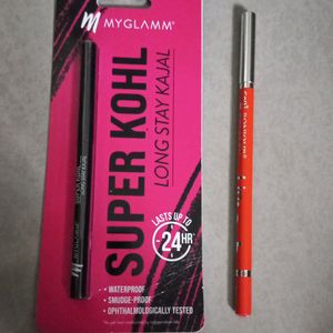 Myglam Kajal And Bonjour Lip Liner