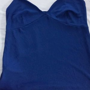 MANGO BLUE SLEEVELESS TOP