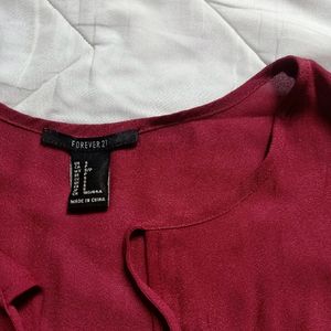 FOREVER 21 Maroon Top