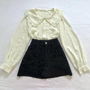 Peter Pan Collared Korean Office Blouse Top