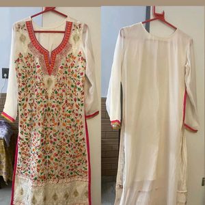 Zari Work Embroidery Kurta