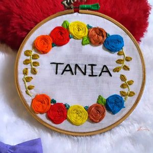 Customized Name Hoop