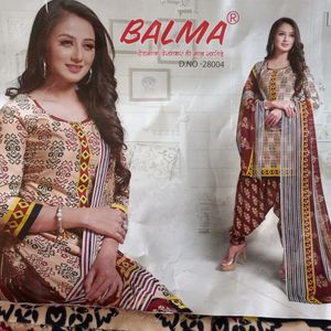 Unstitched Salwar Suit Dupatta Fabric Set Kurta