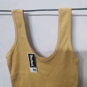 Skin Colour U Neck Camisole For Ladies 28 To 34 Si