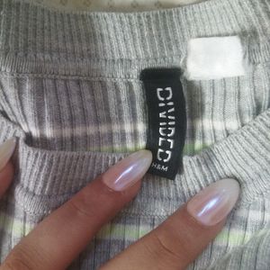 Basic Grey Tee From H&M