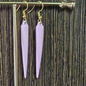 Style Statement Baby Pink Spike Earrings