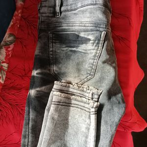 A Denim Black Jeans Women