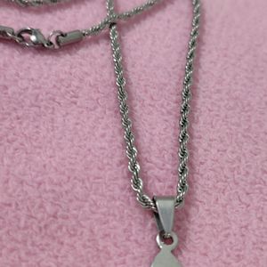 Silver Chain and Pendant